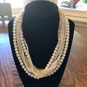 8 strand costume pearl choker